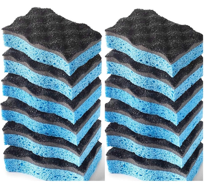 o cedar O-Cedar Scrunge Heavy-Duty Scrub Sponge | Odor-Resistant, Multi-Surface Scrubbing Sponge | Lasts 20% Longer Than Regular Sponges, 6 Count (Pack of 2) - Image 1